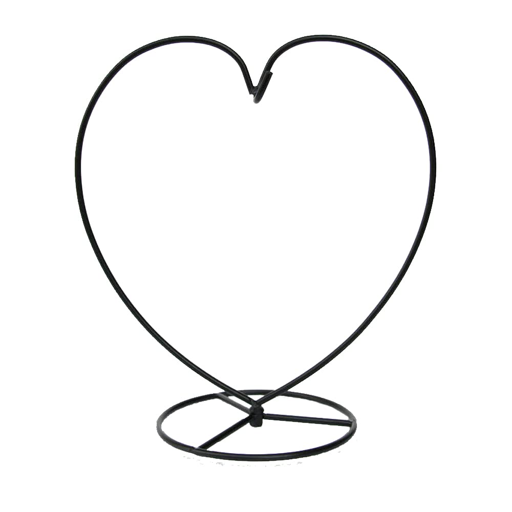 WOCTDTHW Ornament Display Stand Holder Iron Hanger for Chrismas Hanging Glass Globes (Love Shape Large 1 Pcs)