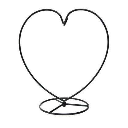 WOCTDTHW Ornament Display Stand Holder Iron Hanger for Chrismas Hanging Glass Globes (Love Shape Large 1 Pcs)