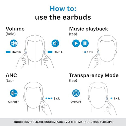 Sennheiser Momentum True Wireless 4 Smart Earbuds, Bluetooth 5.4, Crystal-Clear Sound, Noise Cancelling Earbuds, Comfortable Design, 30-Hour Battery, Adaptive ANC, LE Audio, Auracast – White