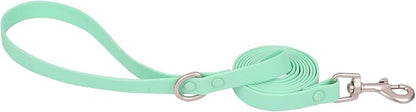 Ovale Waterproof Dog Collar Leash Combo Set, Durable and Easy to Clean, for Small Dogs.(S, Light Green)