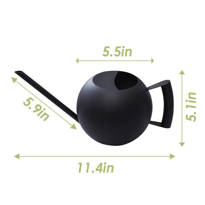 Chemlliy Watering Can with Long Spout and Comfortable Handle, 35 oz/1000ml Small Watering Can for Indoor Plants, Stainless Steel Garden Watering Pot for Indoor House Plants Bonsai Flower Decorative