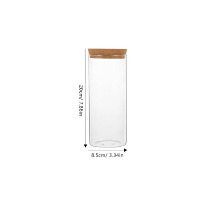 TOPPERFUN Hydroponic Plant Bottle, 8.21x3.34in Water Plants Vase Micro Landscape Propagation Stations, Hydroponic Pots Empty Glass, Water Flower Terrariums with Cork (Hole Diameter 3cm)