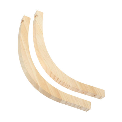 UKCOCO 2pcs Hanging Plant Holder Outdoor Indoor Plant Hanger Wooden Wall Hangers Ceiling