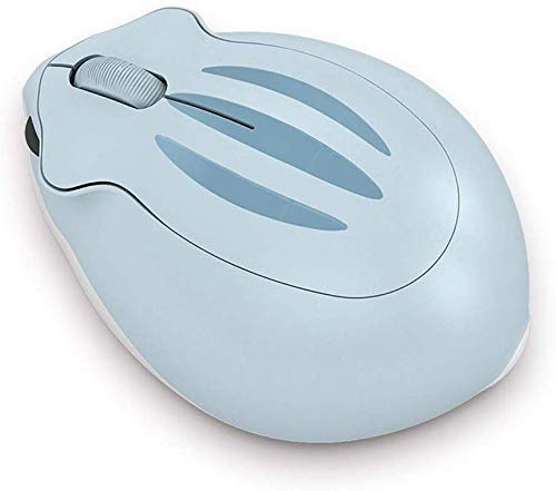 Wireless Mouse Cute Hamster Shape Less Noice Portable Mobile Optical 1200DPI USB Mice Cordless Mouse for PC Laptop Computer Notebook MacBook Kids Girl Boy Men Women Adults School Office Gift (Purple)