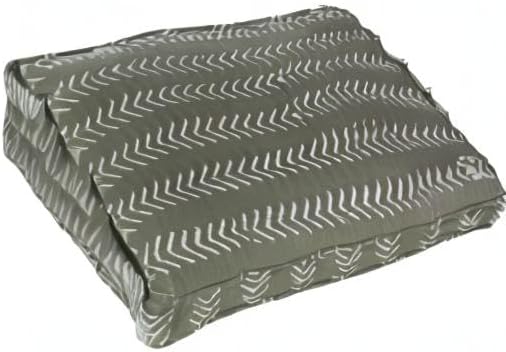Molly Mutt Sheepy Wool Crate Mat - 100% Cotton Canvas Cover with Temperature-Regulating 100% Natural Wool-Filled Insert Dog Bed - Soft & Supportive Wool-Filled Bed - (48"x30"x2.5", Forever Young)
