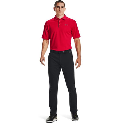 Under Armour Men's Tech Golf Polo , Red (600)/Graphite, Large