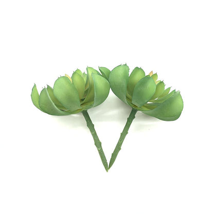 EBUYOM 2 PCS Artificial Succulents Plants Unpotted Fake Succulent Bouquet Arrangements Faux Plants DIY for Garden Decor Home Decoration Greenery Set (Lotus)
