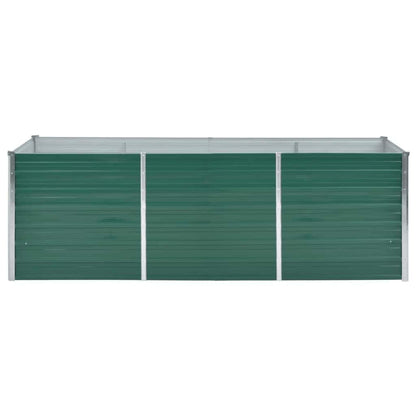 SKM Raised Bed Green Galvanized Steel 94.5x31.5x30.3 in Raised Bed,Green (Weight 30.86KG)