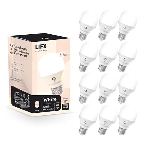 LIFX Color, A19 800 lumens, Wi-Fi Smart LED Light Bulb, Billions of Colors and Whites, No Bridge Required, Compatible with Alexa, Hey Google, HomeKit and Siri (2 Pack)