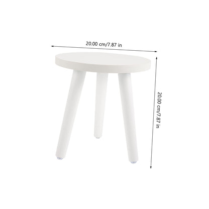 OFFSCH Plant Stand Wood Tall Wood Plant Holder Plant Stand Small Round Side Plant Holders en Stool Display Shelf Bracket Pot White High Rural