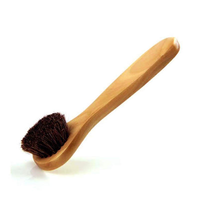 Natural Soft Wool Bristles Dry Facial Cleansing Brush, 6" Face Skin Care Exfoliating Scrub Brush, 2 Pack Wood Handle Face Brush Cleanser.