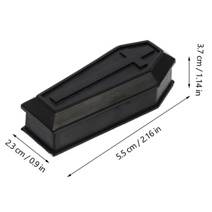 Coffin Model：14Pcs Halloween Treat Boxes with Lid Unique Black Coffin Design for Candy Halloween Party Favors Kids Spooky Decorations