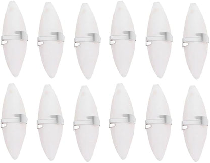 UKCOCO 12 Sets Natural Cuddle Bone Chew Toys, Chewing Cuttlefish Bone Bird Parrot Cage Bite Toys for Parakeets Cockatiel Macaw Conur 10-12CM