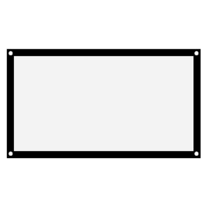 Portable Projector Screen, Foldable Non Crease White Polyester, Front Back Projection, Outdoor Camping Movie (60inch)