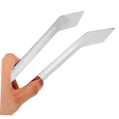 CAXUSD 2pcs Stainless Steel Plant Transplanting Tongs Handheld Removal Tool for Delicate Plants Convenient Gardening