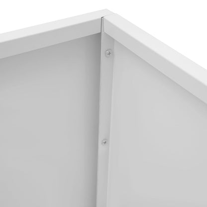 VNUIWDSG Cube Planter Box 24x24x24 Inch, Large Square Indoor Outdoor Galvanized Steel Planter with Baking Paint, Heavy Duty Metal Flower Pot for Garden Patio Deck Yard