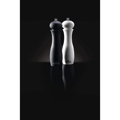 Napoleon Salt & Pepper Grinder Set - BBQ Grill Accessories, Two Piece Set, Matte Black Pepper Grinder, Matte White Salt Grinder, Soft Grip Surface, Ceramic Grinder Mechanism 10 inches tall