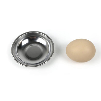 esowemsn 10PCS Stainless Steel Sauce Dishes Mini Appetizer Serving Plates 3inch Round Seasoning Dishes Sushi Dipping Bowl for Home Kitchen Restaurant