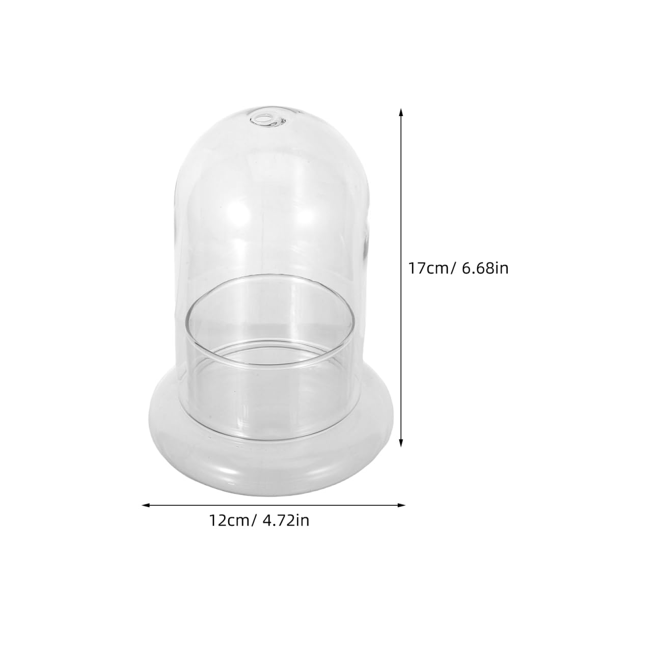 Yardwe 2Pcs Micro Landscape Bottle Terrarium Glass Jars - 6.69X4.72X4.72In Ecological Decorative Bottles for Home Office DIY Plant Display