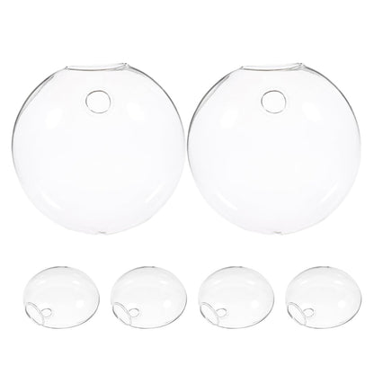 ULTECHNOVO 6pcs Wall Hanging Glass Terrariums for Plants Hydroponic Plant Holders Indoor Decorative Vases for Home and Office