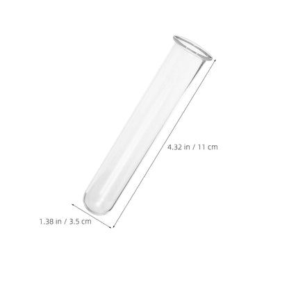 Kisangel 4pcs Glass Hydroponic Test Tube Vases for Indoor Plants Elegant Propagation Station for Home and Office Decor Small Terrarium Flower Holders for Fresh Greenery Display