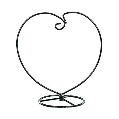 WOCTDTHW Ornament Display Stand Holder Iron Hanger for Chrismas Hanging Glass Globes (Love Shape 1 Pcs)