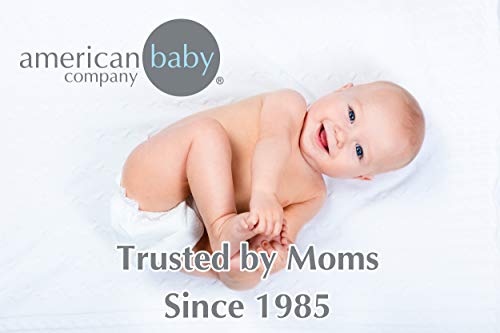 American Baby Company 2 Pack 100% Natural Cotton Fitted Crib Sheets 52" x 28" - Soft, Breathable, Hypoallergenic & Gentle Toddler Bed Sheets, White, Neutral for Boys & Girls