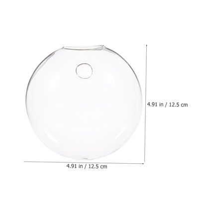 Ciieeo 2pcs Wall-Mounted Boho Decor Hydroponic Glass Vase Hanging Plant Terrariums for Home Office