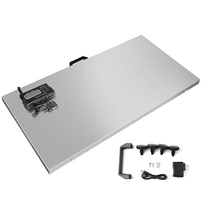 1100Lbs x 0.2Lbs Digital Livestock Scale Large Pet Vet Scale Stainless Steel Platform Electronic Postal Shipping Scale for Heavy Duty Large Dog Hog Sheep Goat Pig Sheep Scale