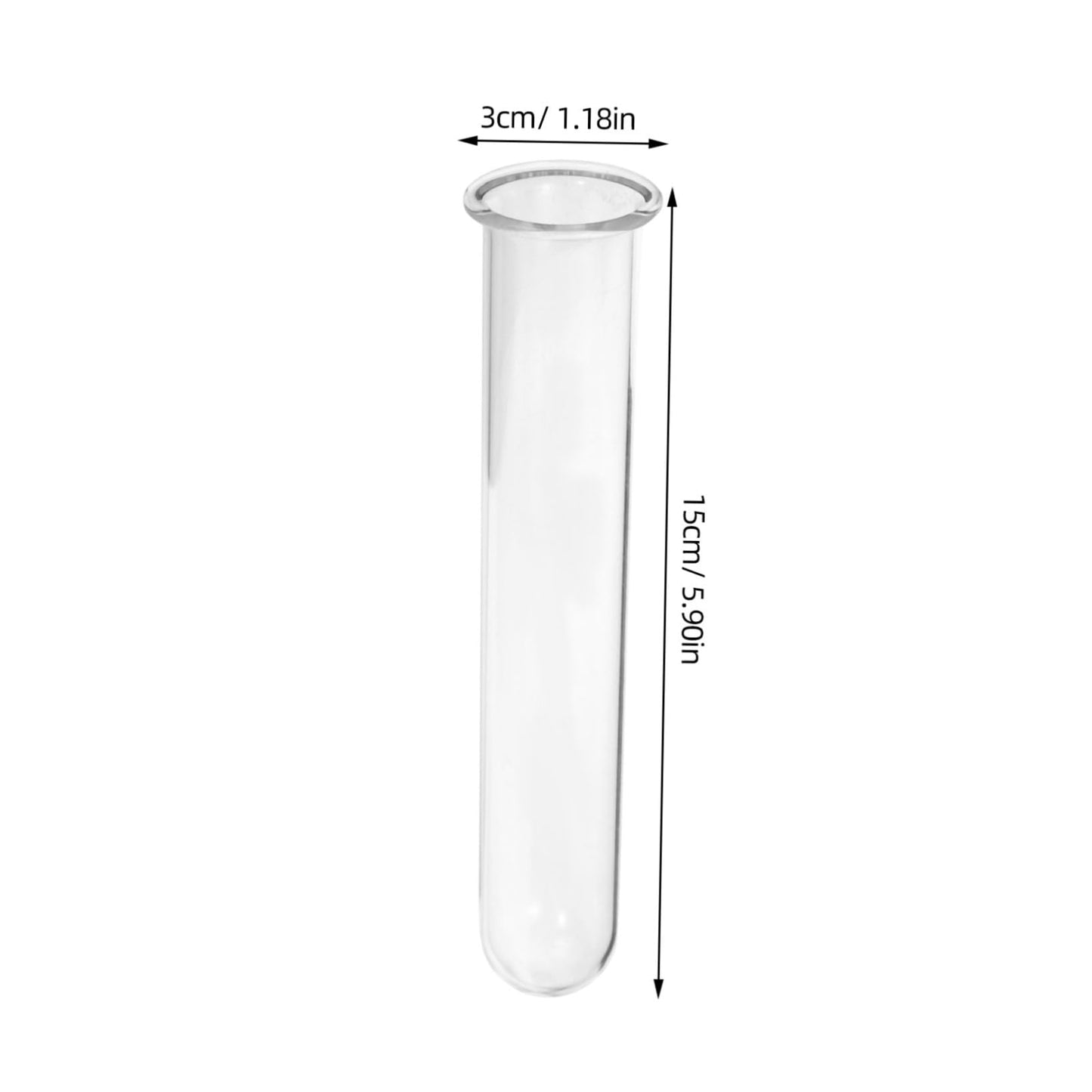 Wakauto 4pcs Glass Hydroponic Test Tube Vases for Plants Small Propagation Tubes Terrarium Flower Holders Desktop Decorative Plant Vials for Indoor Gardening and Home Decor