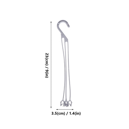 Happyyami 50pcs Flower Pot Hanging Chain Plastic Spider Plant Pots Hooks Basket Planter Hanger Wall Plant Container Stand Holder for Outdoor Indoor Garden Fence Railing Decor S