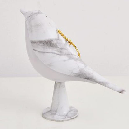 ZDAYOZ Bedside Touch Control lamp, Lovely Bird Led lamp, Bedside Fragrant Bird lamp, Decorative Creative Night lamp (Marble Bird Incense lamp)