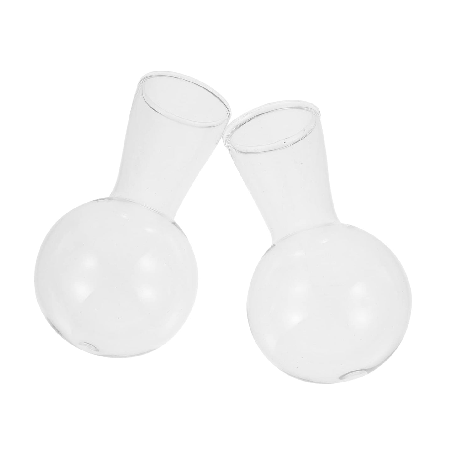 ifundom 2pcs Hydroponic Glass Bulb Vases for Indoor Plants Self-Watering Feature Terrarium Decorative Flower Pots for Home Decor