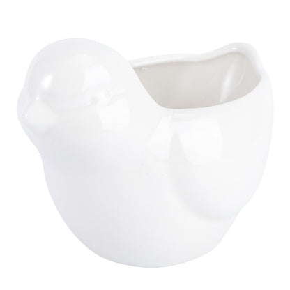 Luxshiny Ceramic Bird Flower Pot Creative Animal Modeling Succulent Planter Decorative Pot for Home Office Garden Use Unique Gift for Plant Lovers