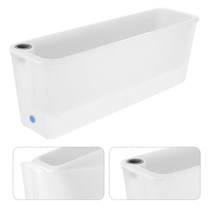 HANABASS Small Rectangular Self Watering Plant Pots, Herb Garden Planter, Vegetable Planters Window Box for Windowsill Patio Garden Balcony Porch Yard, 17.0X 5.9X 4.5Inches