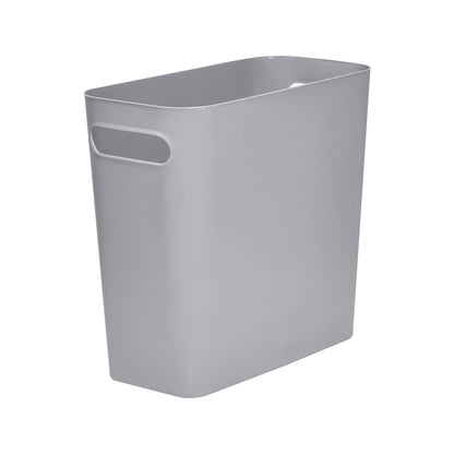 VKPLITE Versatile 1.8 Gallon Plastic Trash Can - The Compact Bin for Bathroom, Kitchen, or Home Office - Grey