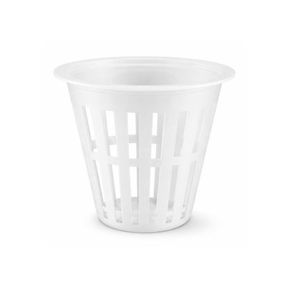 AUNMAS 2 Inch Plastic Net Cups, 10 Pack Garden Slotted Mesh Net Pots Hydroponic Pots for Hydroponics, Orchids, Aquaponics, Seed Starting (White)