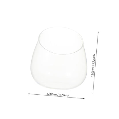 Zerodeko 3pcs Slant Cut Glass Terrarium Bottles for Micro Landscape, Succulent Plant Ecological Display, Glass Desk Ornament for Home Décor and Desktop Gardening