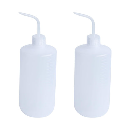 ZYHW 2Pcs 1000ml Lab Bent Tip Plastic Liquid Water Oil Storage Squeeze Bottle
