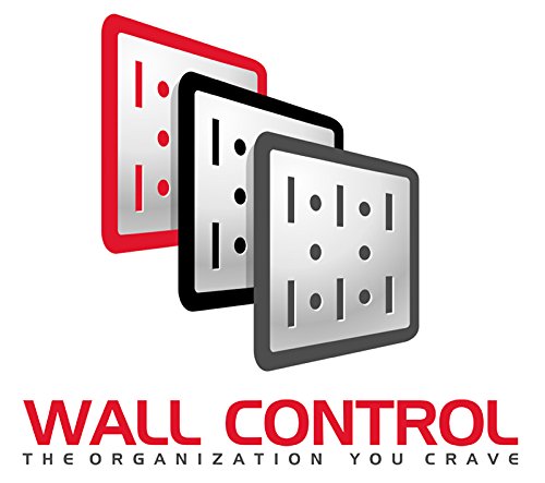 Wall Control Shelf 9in Deep Pegboard Shelf Assembly Only for use Brand Slotted Pegboard - Black