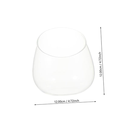 Zerodeko 3Pcs Cut Glass Bottle for Succulents Micro Landscape Terrarium Decorative Planter for Home Easy to Replace Plants Modern Style Display Container