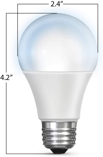 Feit Electric Smart Light Bulbs, 2.4Ghz WiFi Light Bulbs, No Hub Needed, Works with Alexa and Google, Dimmable 60 Watt = LED 9W, OM60/950CA/AG/3, 5000K Day Light, 3 Pack