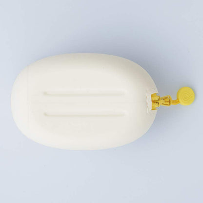 LIHIT LAB PuniLabo Mini Zipper Pouch, Horizontal, 2.2" x 2.7", Gray Cat (A7780-4)