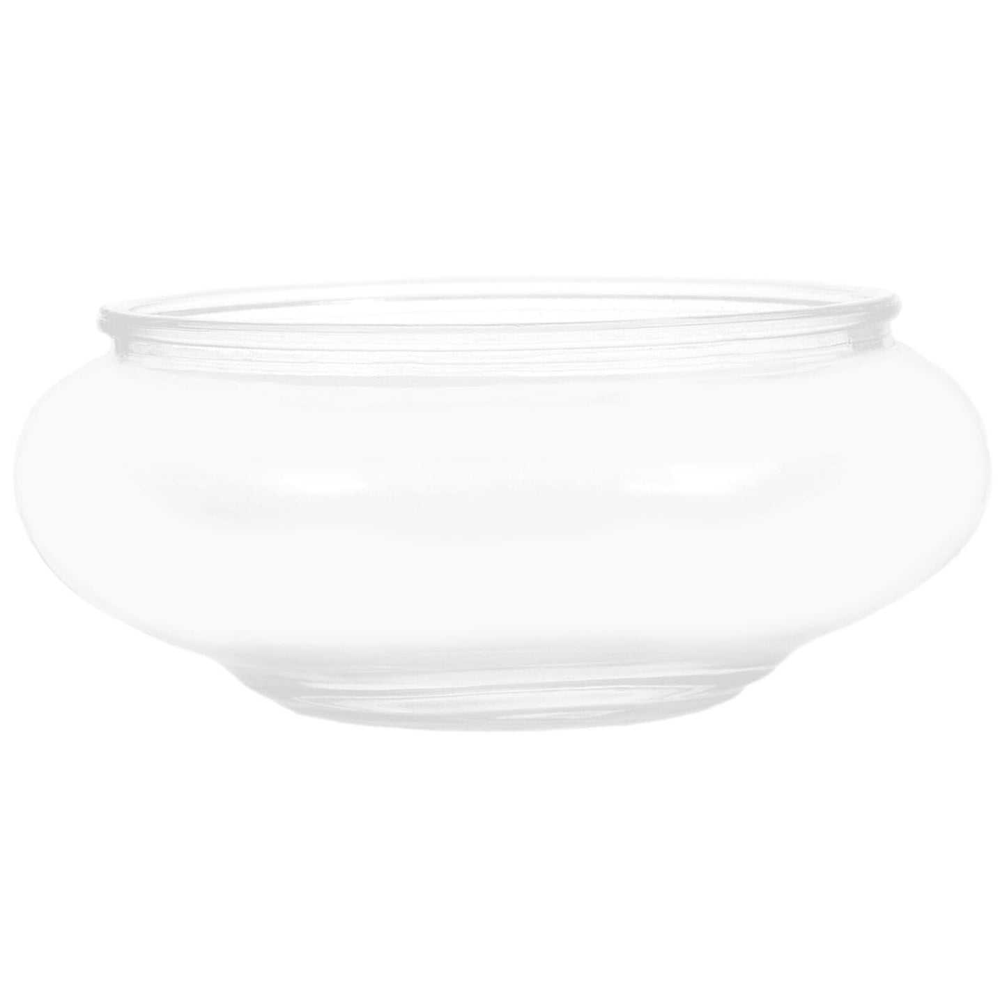 Milisten Glass Bubble Bowl, 15cm Flower Glass Vase Bowl Succulent Planter Air Plants Hydroponic Display Terrarium Floating Candles Bowl Centerpiece Candy Dish, 15.00X15.00X6.00CM, Transparent
