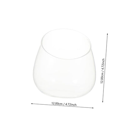 Cabilock 3pcs Glass Terrarium Container for Succulent Plants Stylish Desktop Decor Landscape Bottle for Home and Office Centerpiece