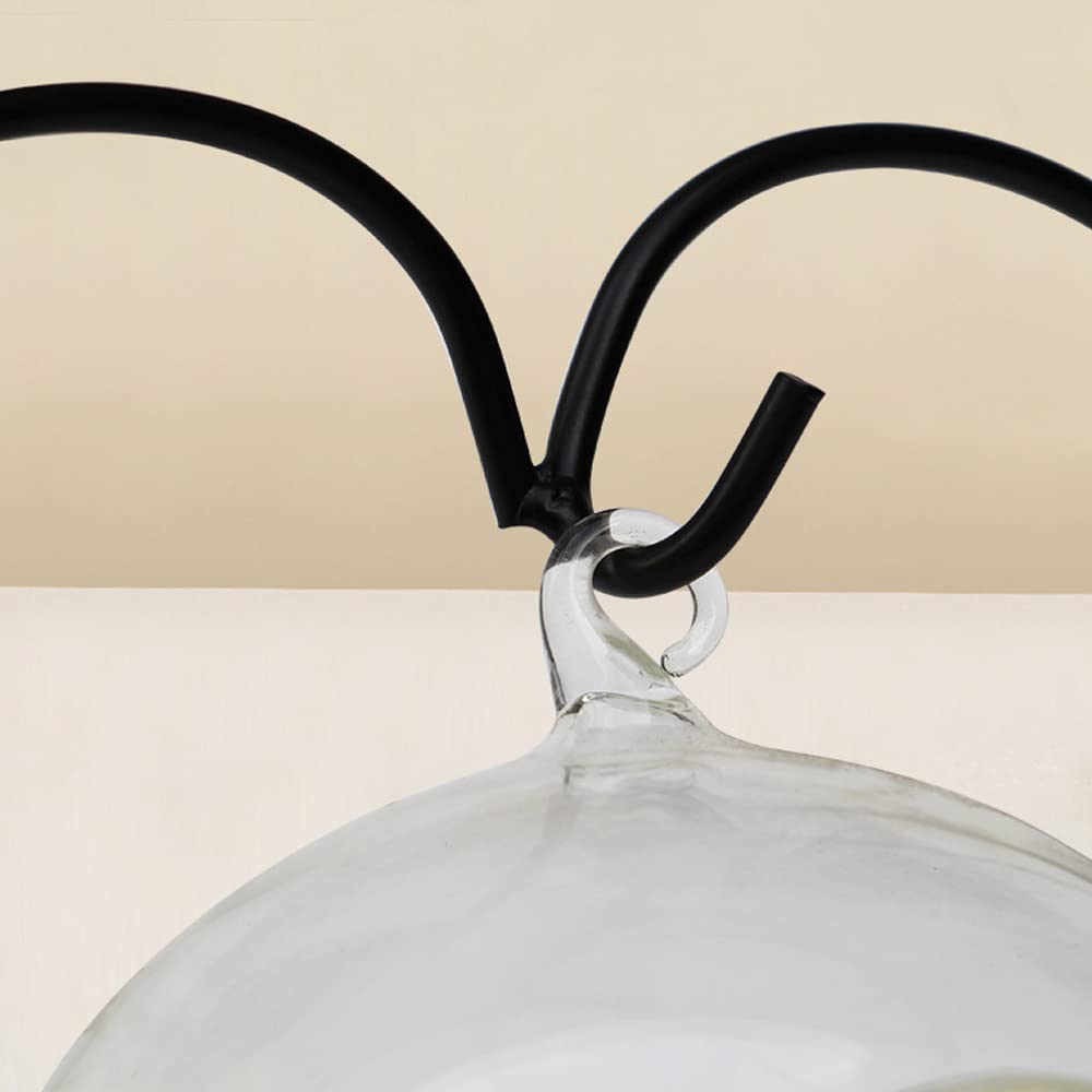 WOCTDTHW Ornament Display Stand Holder Iron Hanger for Chrismas Hanging Glass Globes (Love Shape Large 2 Pcs)