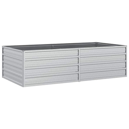 Garden Raised Bed Silver Galvanized Steel Large Garden Raised Bed, Gardening, Pots & Planters, 316884