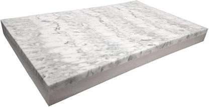 Dogbed4less High Density Solid Gel Infused Memory Foam Pad Dog Pet Bed + Internal Waterproof Cover (34x27x3 Inches (2pack))
