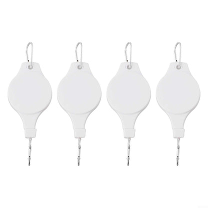 Set of 4 Adjustable Hanging Hooks for Plant Display Perfect for Gardens, Porches, and Home Interiors