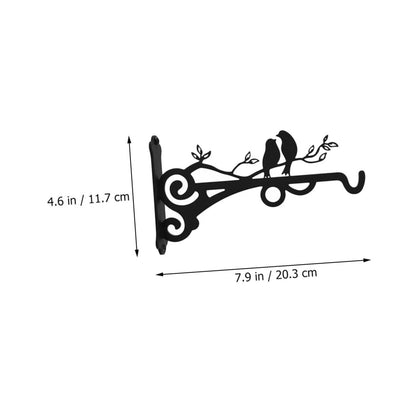 Toddmomy 2pcs Minimalist Flower Pot Holder Easy Install Balcony Garden Fence Hanging Planter